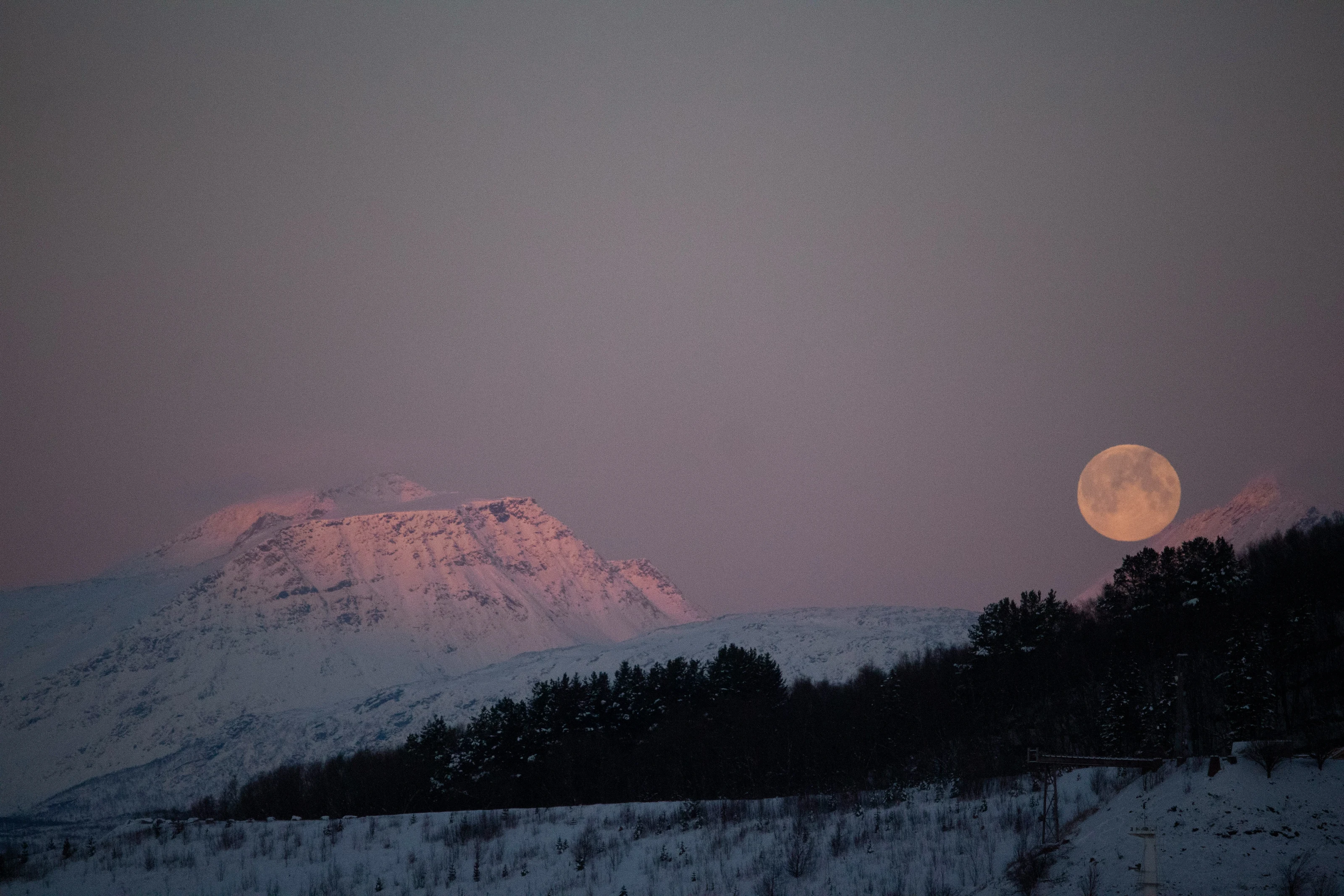Moonrise in Narvik